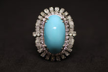 Load image into Gallery viewer, Turqoise diamond ring
