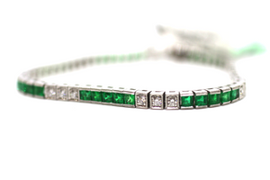 Emerald Diamond Bracelet