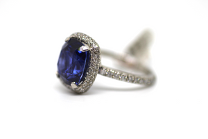 Sapphire Diamond Ring