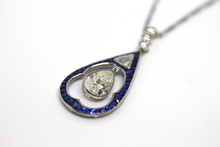 Load image into Gallery viewer, Sapphire Diamond Necklace
