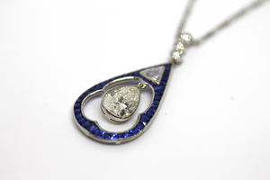 Sapphire Diamond Necklace