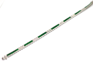 Emerald Diamond Bracelet