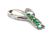 Load image into Gallery viewer, Emerald Pin &amp; Pendant
