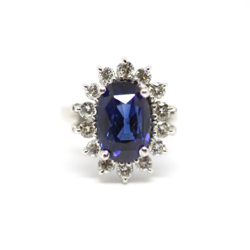 Sapphire Diamond Ring