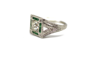 Emerald Diamond Ring