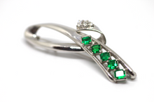 Load image into Gallery viewer, Emerald Pin &amp; Pendant
