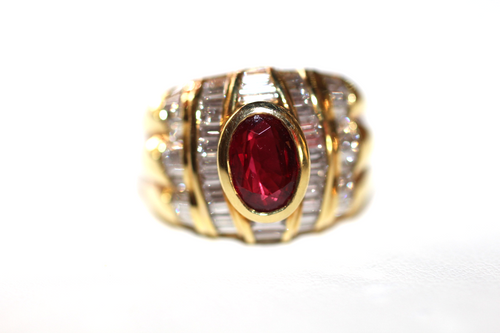 Ruby Diamond Ring