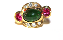 Load image into Gallery viewer, Tourmaline Diamond Ring
