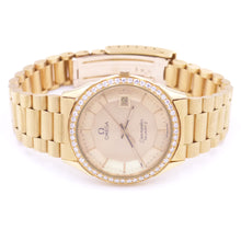 Load image into Gallery viewer, Omega Seamaster Quartz Yellow Gold-Plated with Aftermarket Diamonds Watch
