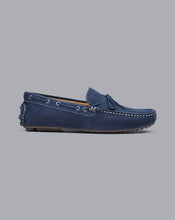 Load image into Gallery viewer, Suede Driving Loafers - Blue
