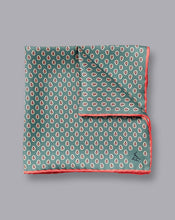 Load image into Gallery viewer, Paisley Print Pocket Square - Sage Green
