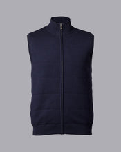 Load image into Gallery viewer, Merino Funnel Neck Gilet - Navy
