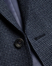 Load image into Gallery viewer, Textured Wool Jacket - Denim Blue
