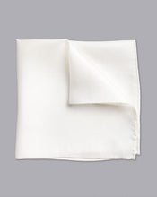 Load image into Gallery viewer, Evening Silk Pocket Square - White
