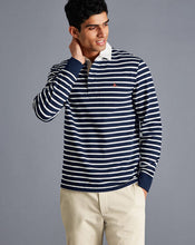 Load image into Gallery viewer, Striped Rugby Shirt - Navy &amp; White
