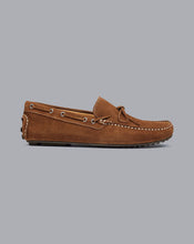 Load image into Gallery viewer, Suede Driving Loafers - Brown
