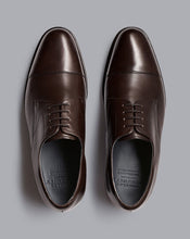 Load image into Gallery viewer, Goodyear Welted Derby Toe Cap Performance Shoes - Chocolate Brown
