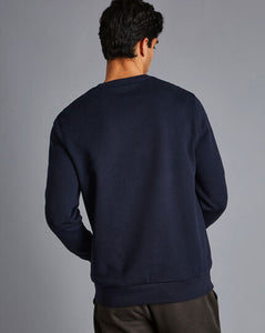 Jersey Crew Neck Sweater - Navy