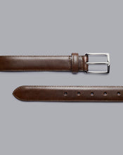 Load image into Gallery viewer, Leather Formal Belt - Chocolate
