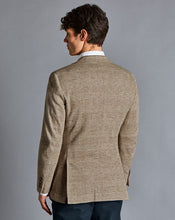 Load image into Gallery viewer, Italian Jersey Prince of Wales Check Jacket - Oatmeal
