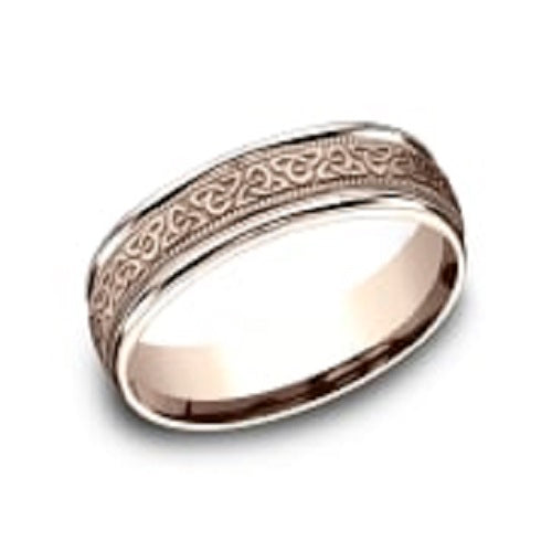 The timeless nature of love, this 6mm Rose Gold band-test45