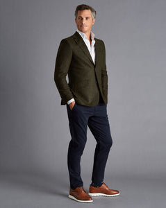 British Wool Twill Jacket - Forest Green