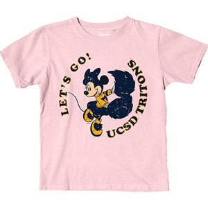 Minnie Mouse Let's Go UCSD Tritons Youth T-Shirt by Blue 84 x Disney - Blush Pink