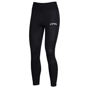 Carbonized High Waisted Leggings by Under Armour - Black