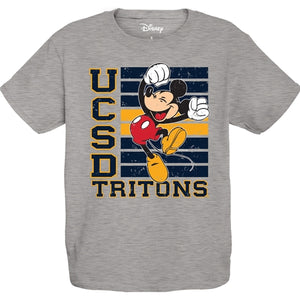 Mickey Mouse Tritons Youth Mill Dyed T-Shirt by Blue 84 x Disney - Heather Grey