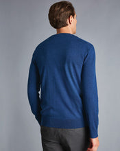 Load image into Gallery viewer, Merino Crew Neck Sweater - Royal Blue
