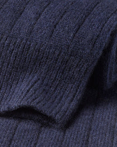 Cashmere Bed Socks - Navy