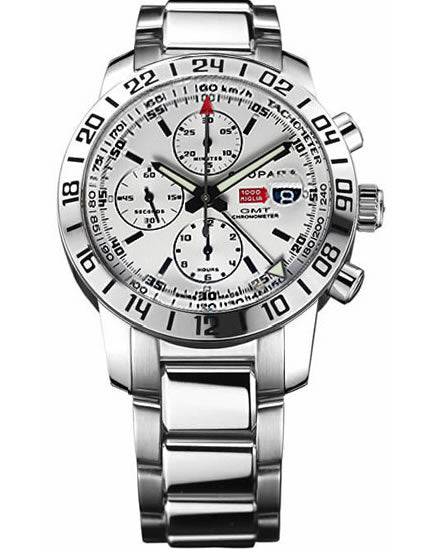 Chopard Men`s 15/8992-3 Mille Miglia GMT 2005 Silver Dial