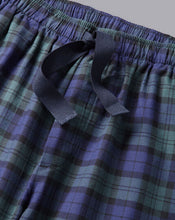 Load image into Gallery viewer, Check Pajama Bottoms - French Blue &amp; Forest Green
