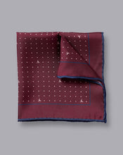 Load image into Gallery viewer, Spot Print Pocket Square - Cherry Pink
