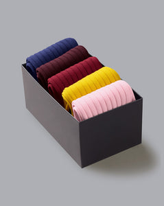 Cotton Rib Sock Gift Box - Multi