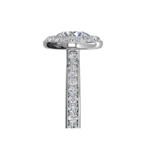 Ritani Halo Micropave Diamond Engagement Ring Style: 1RZ1694