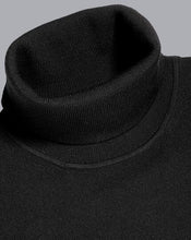 Load image into Gallery viewer, Merino Roll Neck Sweater - Black
