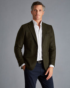 British Wool Twill Jacket - Forest Green