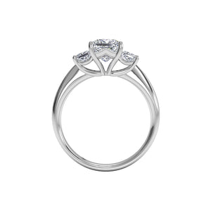 Ritani Three-Stone Diamond Engagement Ring Style: 1PCZ1237