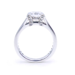 Ritani 18K White Gold Diamond Engagement Ring Style: 1PCZ3141