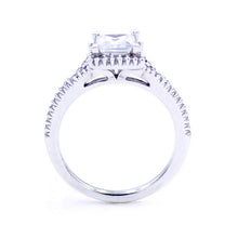 Load image into Gallery viewer, Ritani 18K White Gold French Set Halo Diamond Engagement Ring  SKU: 1PCZ3766
