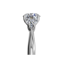 Load image into Gallery viewer, Ritani Three-Stone Diamond Engagement Ring 1RZ1015 SKU: 1RZ1015P-4589
