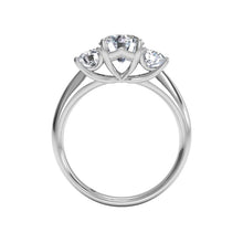 Load image into Gallery viewer, Ritani Three-Stone Diamond Engagement Ring 1RZ1015 SKU: 1RZ1015P-4589
