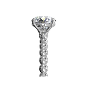 Ritani Solitaire Diamond Beaded Engagement Ring with Surprise Diamonds Style: 1RZ1325