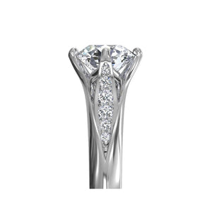 Ritani Vintage Tulip Diamond Engagement Ring Style: 1RZ1379