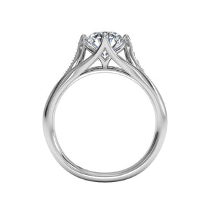 Ritani Vintage Tulip Diamond Engagement Ring Style: 1RZ1379