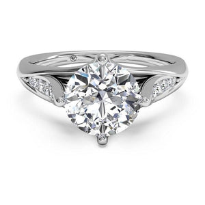 Ritani Vintage Tulip Diamond Engagement Ring Style: 1RZ1379