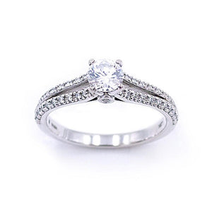 Ritani 14K White Gold Diamond Engagement Ring Style: 1RZ22488