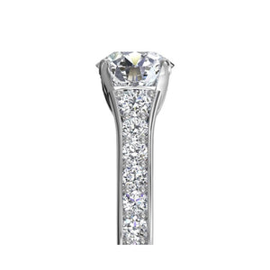 Ritani Tapered Pave Diamond Band Engagement Ring Style: 1RZ2378