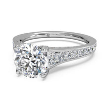 Load image into Gallery viewer, Ritani Tapered Pave Diamond Band Engagement Ring Style: 1RZ2378
